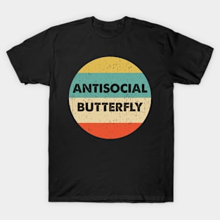 Antisocial Butterfly design T-Shirt